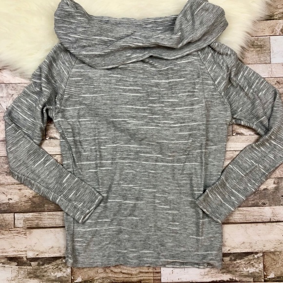 Anthropologie Sweaters - Anthropologie Dolan Striped Ribbed Cowl Neck Top